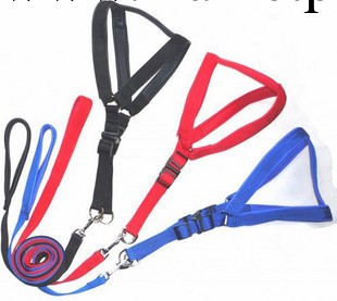 1.5小型犬用寵物胸背帶 舒適軟襯丙綸泡棉牽引繩  三色 牽帶工廠,批發,進口,代購