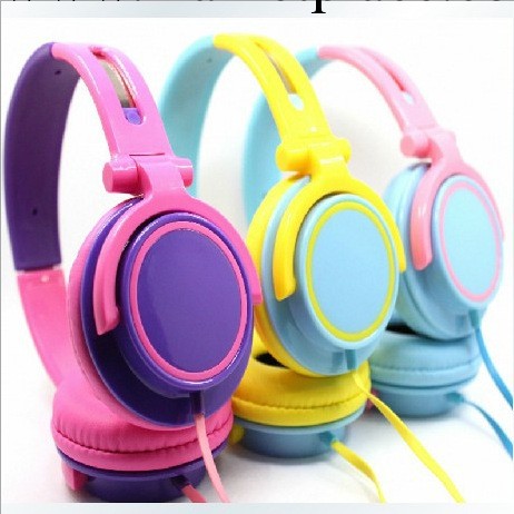 韓版時尚糖果色頭戴式耳機 可愛/潮流電腦/iphone手機帶低音耳麥工廠,批發,進口,代購