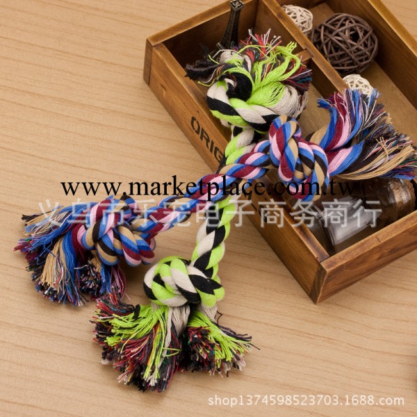 寵物用品混批 寵物棉繩玩具 雙結棉繩寵物玩具啃咬 大號28cm 90g工廠,批發,進口,代購