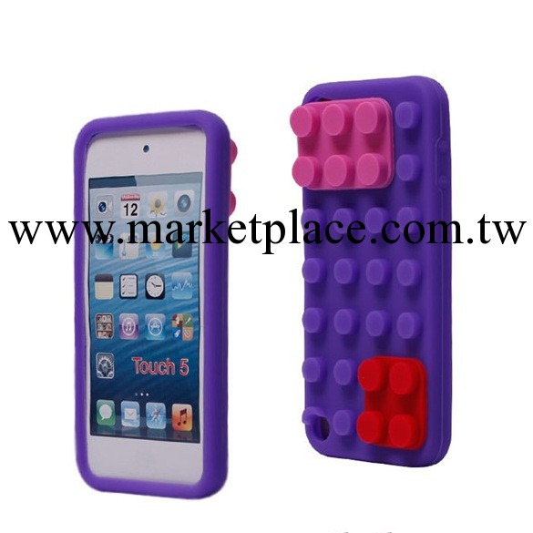 新款蘋果iPod touch5 積木矽膠套 保護套 簡約撞色外殼 手機殼批發・進口・工廠・代買・代購