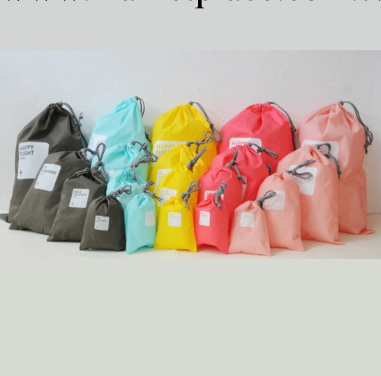 韓國cplay收納袋 戶外旅行束口收納袋4件套 防水幸運袋A1325工廠,批發,進口,代購