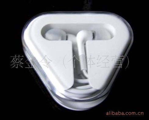 蘋果入耳式耳機iphone 耳機 ipod耳機 touch耳機 三角水晶盒裝批發・進口・工廠・代買・代購