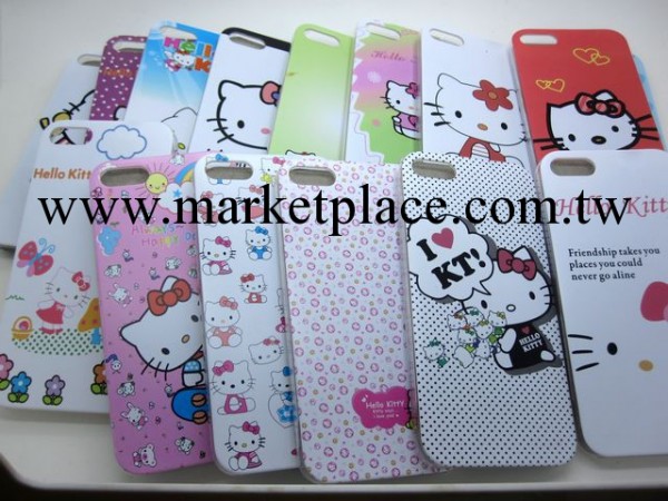 蘋果iphone5手機保護套 hello kitty磨紗手感手機殼 IMD可愛卡通工廠,批發,進口,代購