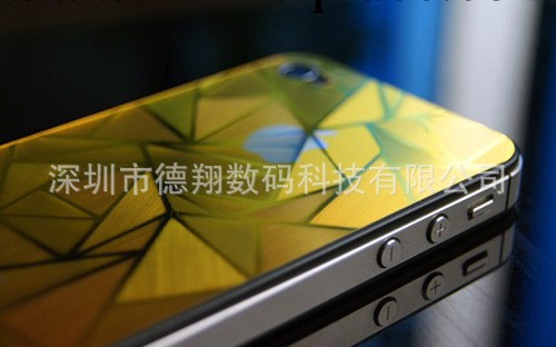 IPHONE 4/4S前後貼 變色龍 3D保護膜，蘋果iphone 4G 3D彩色貼膜工廠,批發,進口,代購