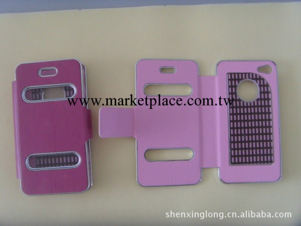 iphone4 手機套超薄 4s 皮套 PU左右開超薄代蘋果4手機殼外殼工廠,批發,進口,代購