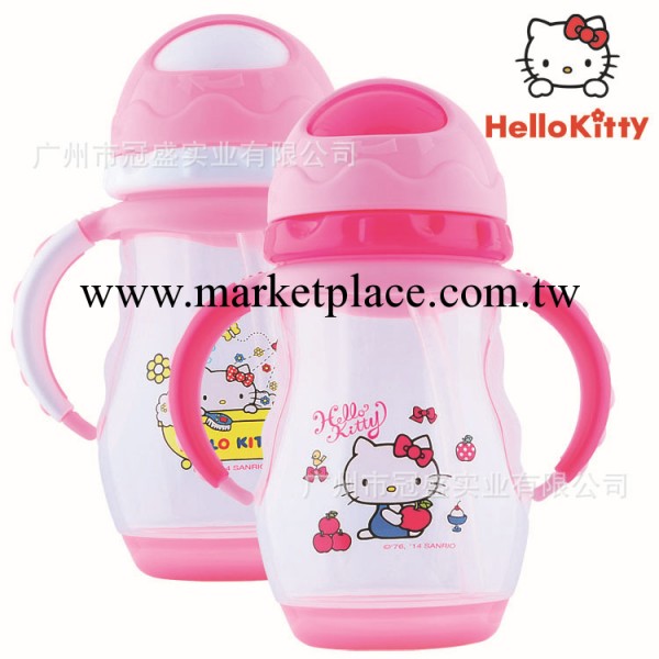 2014年新款Hello Kitty貓 學飲杯吸管杯防漏防燙塑料杯子批發3628工廠,批發,進口,代購
