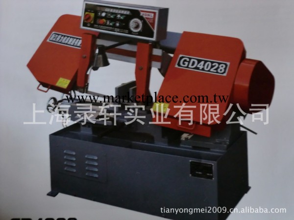 銷售浙江省著名商標得力GD4028臥式金屬帶鋸床工廠,批發,進口,代購