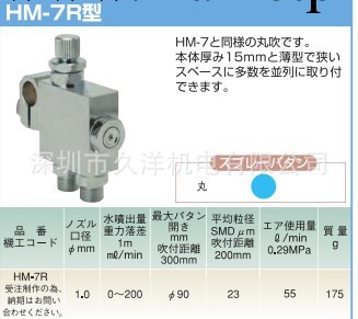 久洋總代理HM-7R日本FUSOSEIKI扶桑精機HM-7R自動噴嘴工廠,批發,進口,代購