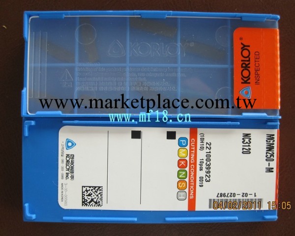 韓國KORLOY切槽刀粒MGMN300-M NC3020工廠,批發,進口,代購