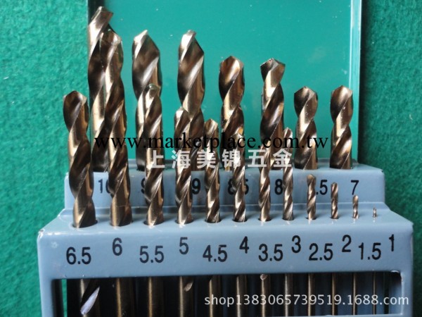 得力工具DL18019 高檔直柄麻花鉆 19件鐵盒裝鑽頭工廠,批發,進口,代購