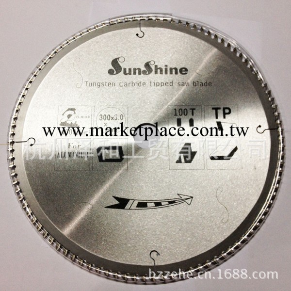 陽光/SunShine  合金圓鋸片（鋸鋁） 300*3.0*30*100T（12寸）工廠,批發,進口,代購