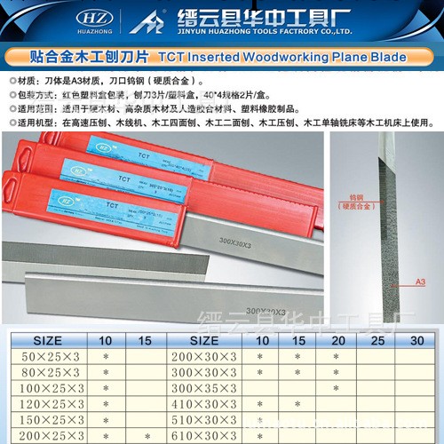 50x25X3 華中木工刨刀 合金刨刀 鎢鋼刨刀 配立銑工廠,批發,進口,代購