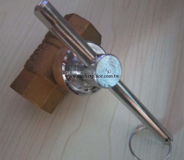 dn20黃銅一字鎖閉閥帶鑰匙，磁性鎖閉閥鑰匙批發・進口・工廠・代買・代購