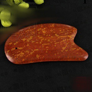 泰山砭石玉極品魚頭刮痧板 3級2號花斑  醫療器械 泗水砭石原產地工廠,批發,進口,代購