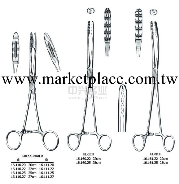 敷料鉗 GROSS-MAIER dressing forceps, Str. 直.工廠,批發,進口,代購