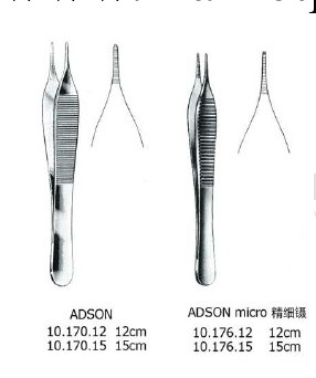 整形鑷 鎢碳鋼 Adson forceps serrated, TC ,工廠,批發,進口,代購