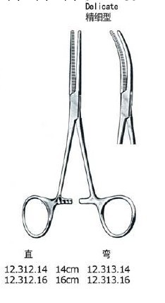 彎止血鉗精細型 PEAN forceps delicate, cvd14cm工廠,批發,進口,代購