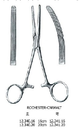 帶齒止血鉗 直 KOCHER (OCHSNER) forceps str 16cm,工廠,批發,進口,代購