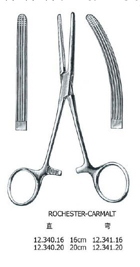 帶齒止血鉗 直 KOCHER (OCHSNER) forceps str 16cm工廠,批發,進口,代購