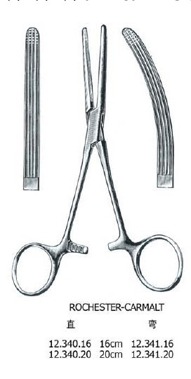 帶齒止血鉗 彎 KOCHER (OCHSNER) forceps str 16cm工廠,批發,進口,代購