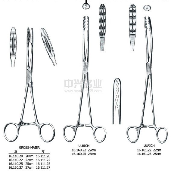 輔料鉗 直 Ulrich Cotton Swab Fcps str 27cm工廠,批發,進口,代購