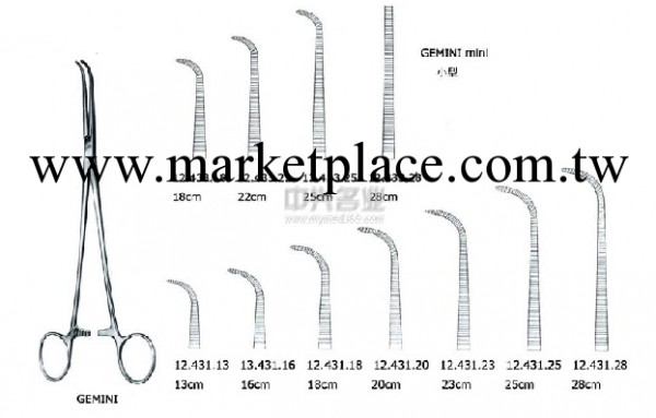 無創分離結線鉗 DeBakey Ligature Atrauma Clamp 24cm工廠,批發,進口,代購