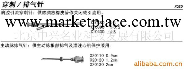 供應胸腔引流穿刺針、主動脈排氣針、穿刺針、排氣針批工廠,批發,進口,代購