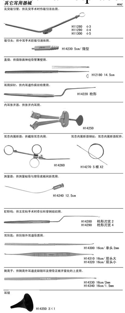 供應耳鼻喉科器械--內耳張開器工廠,批發,進口,代購