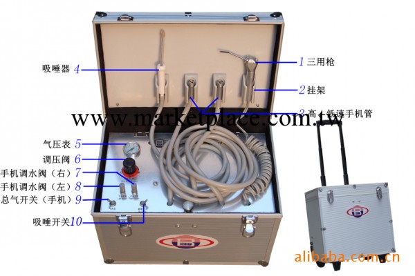 便攜式牙科治療機402A,牙科治療機、渦輪機 廠傢供應 超盛牌best工廠,批發,進口,代購