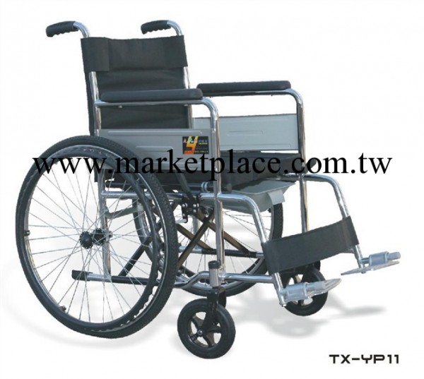 電鍍帶坐便可折疊老人輪椅 醫用輪椅 輪椅廠傢直銷工廠,批發,進口,代購