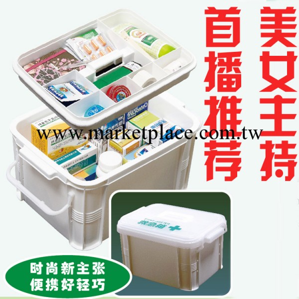 利客來037傢庭急救箱臺州超市貨源保健箱 醫藥箱 塑料制品 藥箱工廠,批發,進口,代購