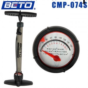 BETO CMP-074S 小汽車自行車打氣筒/高壓立式落地/氣壓表鐵管工廠,批發,進口,代購