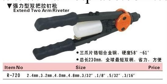 供應  臺灣力高R-720強力型雙把拉釘槍工廠,批發,進口,代購