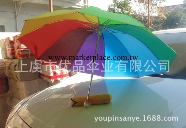 【淘寶供貨】雨傘廠傢現貨批發高檔10骨加固三折彩虹傘 雨傘工廠,批發,進口,代購