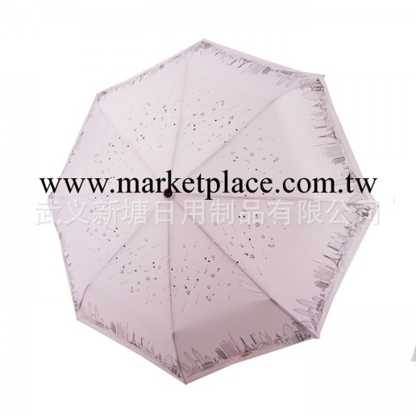 三折九合版雨傘 可愛都市星空8K傘 訂做包郵工廠,批發,進口,代購