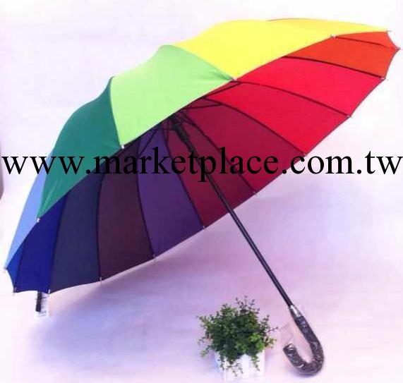 16K雨傘 特價促銷16K直桿彩虹傘 時尚特大雨傘 可印Logo 出貨快工廠,批發,進口,代購