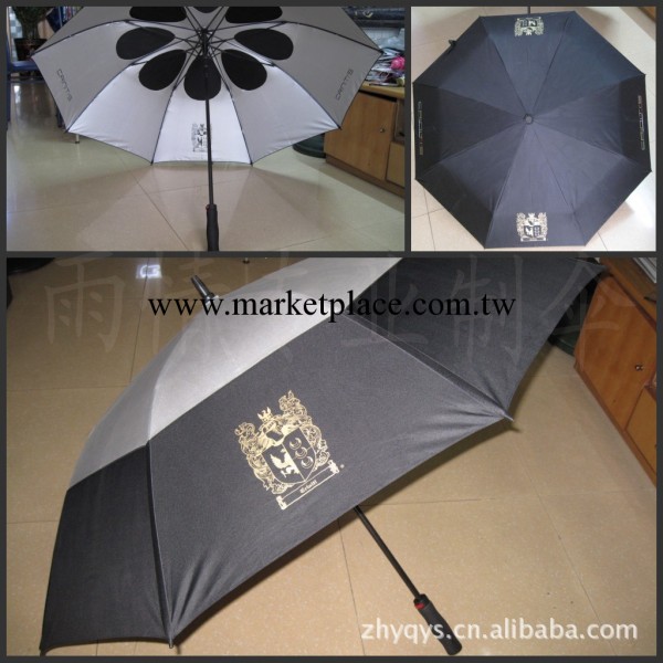 【品牌雨傘】特供雙色直桿雙層高爾夫傘 防風耐用高爾夫傘定製工廠,批發,進口,代購
