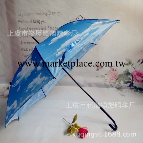 廠傢直銷批發供應8K直桿傘  藍天白雲直桿傘，特價14.5元工廠,批發,進口,代購