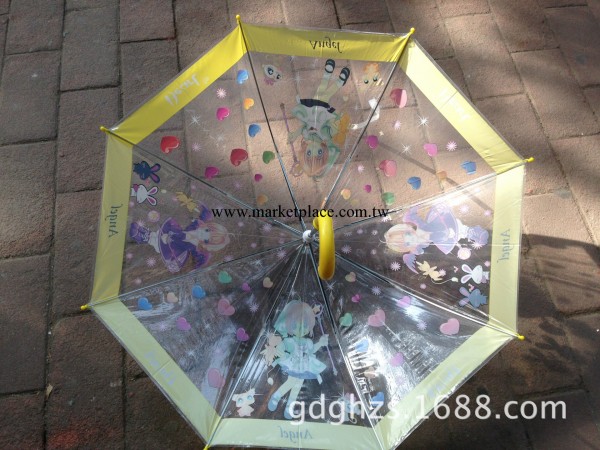小學生兒童雨傘開學透明傘 透明兒童卡通雨傘 卡通兒童透明傘工廠,批發,進口,代購