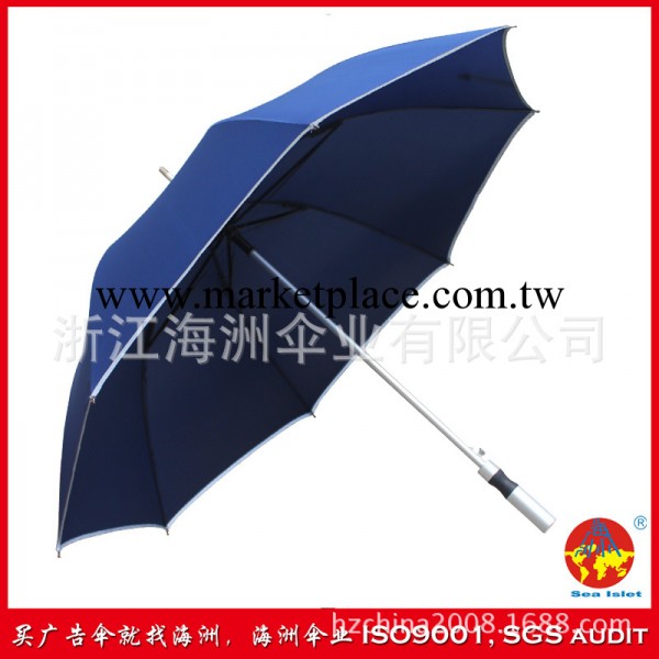 高爾夫雨傘訂做銀色包邊反光材料禮品廣告晴雨傘定做定製印刷LOGO工廠,批發,進口,代購