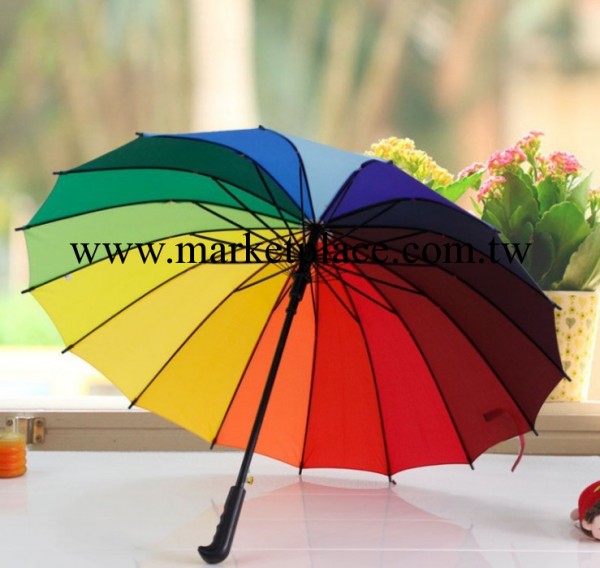 廠傢直銷 韓國情人創意彩虹傘 訂做訂製廣告傘 加固防風雨傘批發・進口・工廠・代買・代購