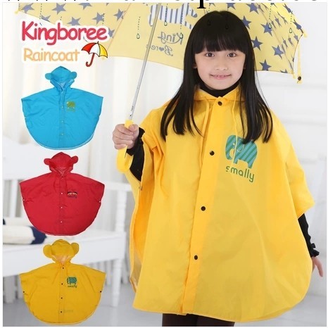 2014韓國正品Smally學生雨披 新款兒童鬥篷雨衣 可愛小耳朵雨披工廠,批發,進口,代購