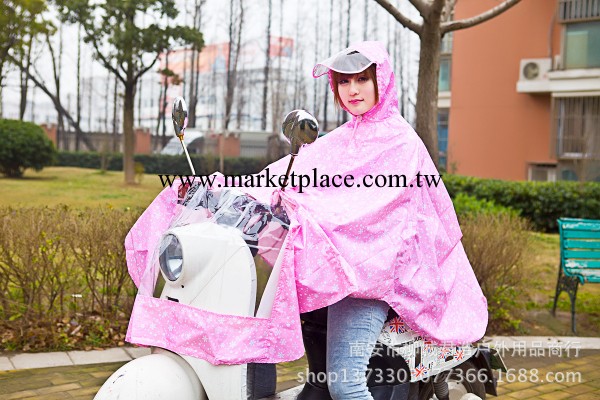 韓國新款時尚女式雨披 雨衣 雪花圓點水玉自行車 電動車雨披工廠,批發,進口,代購