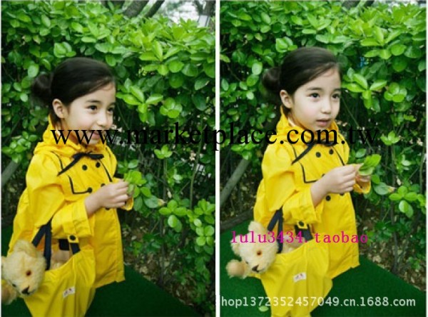 廠傢直銷2014新款公主韓國時尚 兒童雨衣 寶寶學生加厚可愛雨披批發・進口・工廠・代買・代購