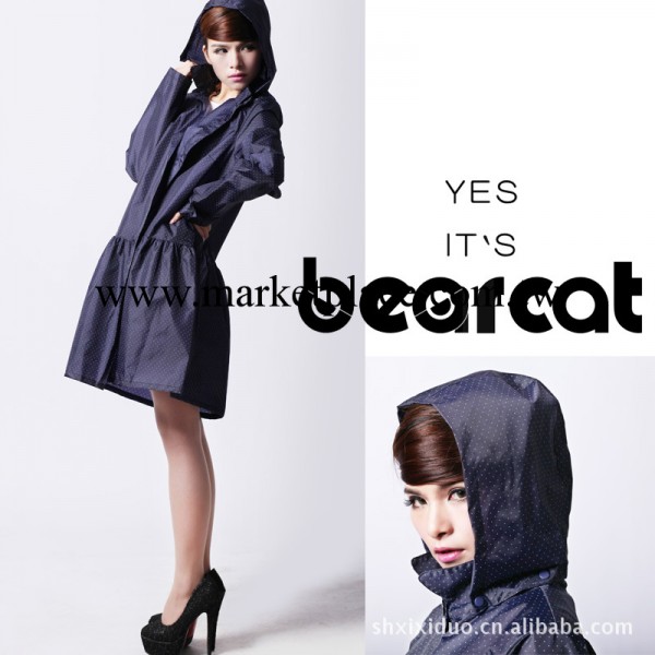 【1006款】Bearcat 時尚高端尼龍雨衣 帶袖雨衣廠傢成人雨衣雨披批發・進口・工廠・代買・代購