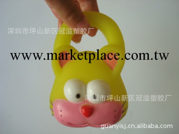 深圳搪膠廠供應來樣來圖訂製或來模生產搪膠寵物玩具黃色貓批發・進口・工廠・代買・代購