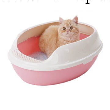 思哲寵物 常規款半封閉式貓廁所 寵物清潔用具 帶網格片工廠,批發,進口,代購