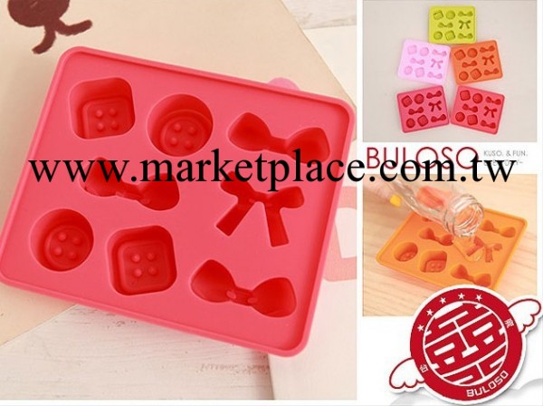 韓國傢居 糖果色矽膠 可愛蝴蝶結冰格工廠,批發,進口,代購