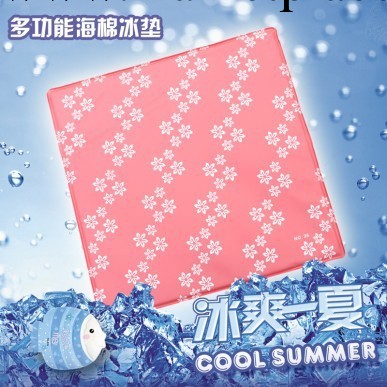 F023 小清新冰墊 內置冰晶海綿 多功能筆記本散熱墊 紅色花朵 26工廠,批發,進口,代購