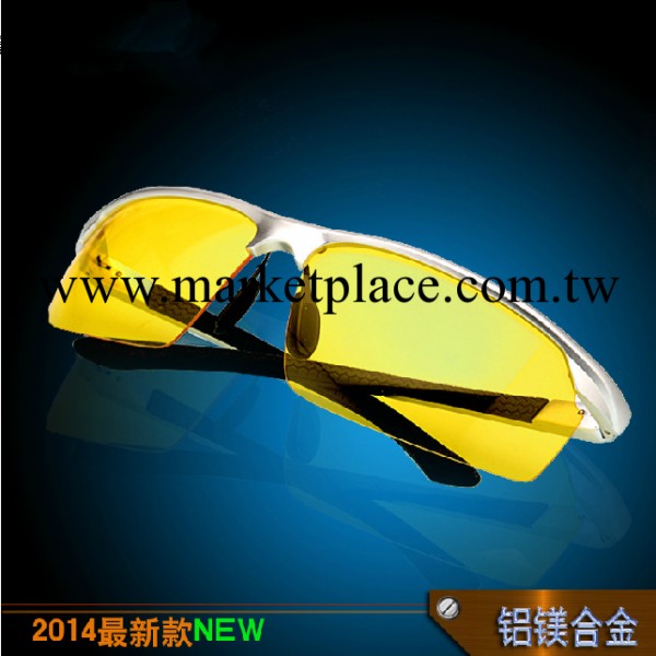 2014新款太空鋁鎂偏光太陽眼鏡男 8529夜視增光防強光夜視眼鏡工廠,批發,進口,代購